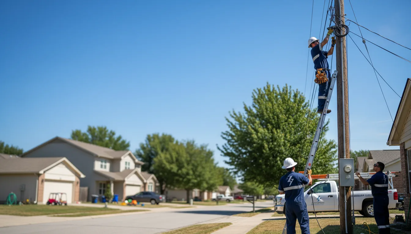 Residential electrician providing installation services in Conyngham, PA